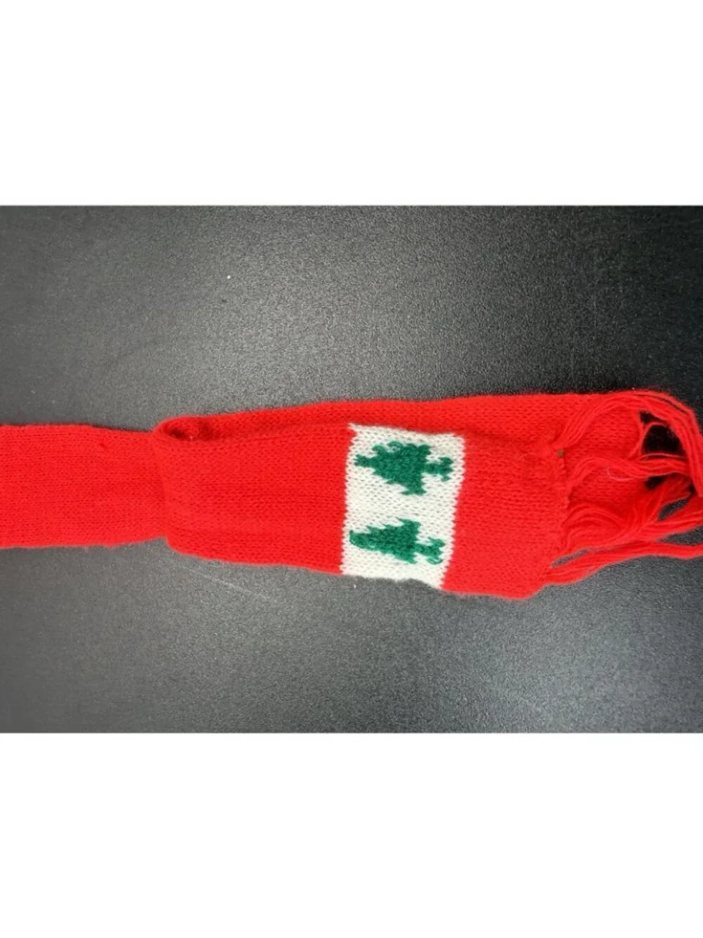 Vintage 80's Teddy Bear Red Green Knit Scarf And Hat Replacement